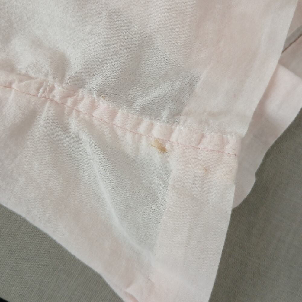 L.O.G.G. by H&M Sheer Pink Gauze Henley Blouse 8 pink lightweight cottage - Picture 7 of 16